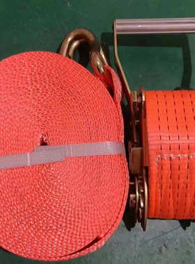 加宽橙色涤纶捆绑带货车拉紧器捆绑带收紧器集装箱货物绑带工厂