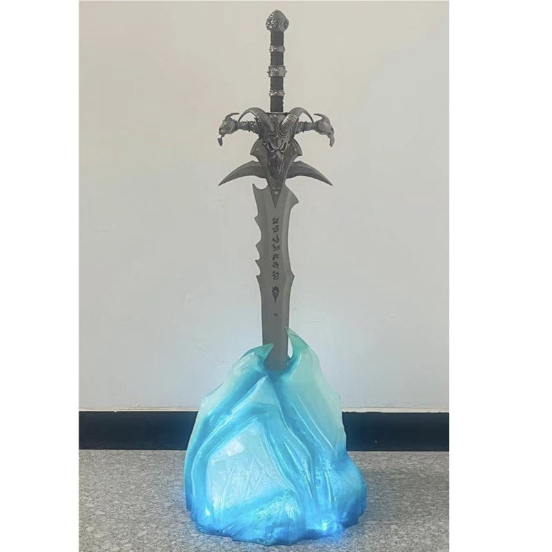 铸剑谷 魔兽世界霜之哀伤1比1底座冰封地台树脂可发光摆件道具图片