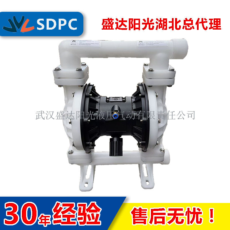 耐腐蚀性QBY气动隔膜泵 QBY-40SF46 PP工程塑料