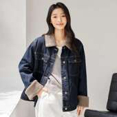 复古拼接牛仔外套女2025新款 昕怡专享 秋冬设计感高级