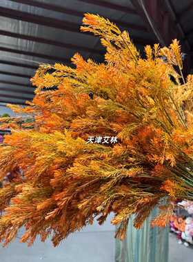 新款千层金仿真花婚庆装饰婚礼堂样板间软装家居天门冬绿植秋色