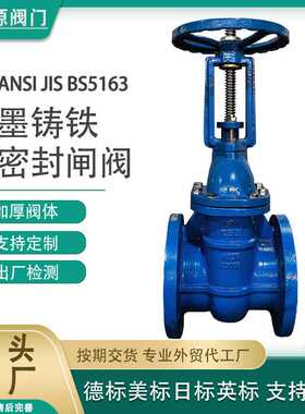 美标硬密封闸阀德标英标日标10K 150LB ANSI金属密封闸阀 球墨铸