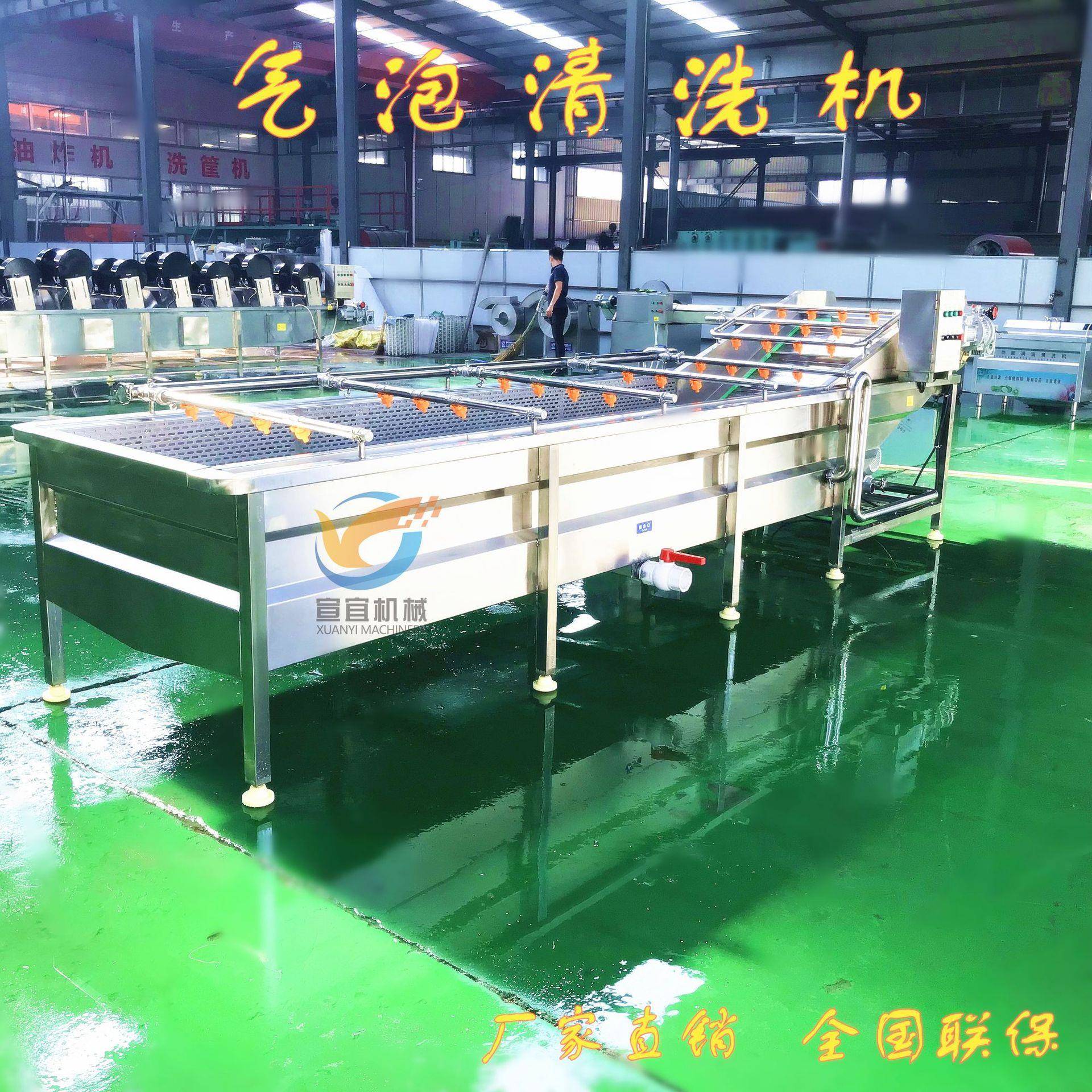 供应全自动石斛积雪草清洗机气泡冲浪土茯苓清洗机中药材清洗机