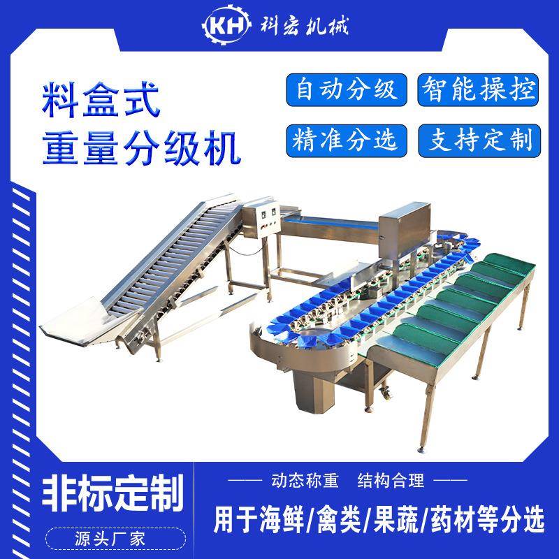 转盘式料盒分选机果蔬橙子苹果西红柿自动分选机分选设备