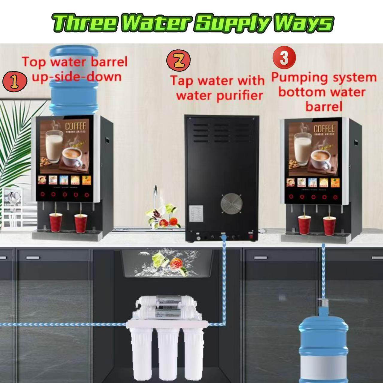 全自动咖啡机豆浆机多功能速溶咖啡机奶茶饮料商用办公一体热饮机,清洗/食品/商业设备,休闲食品加工设备,淘宝优惠券,粉丝福利购,淘宝优惠卷