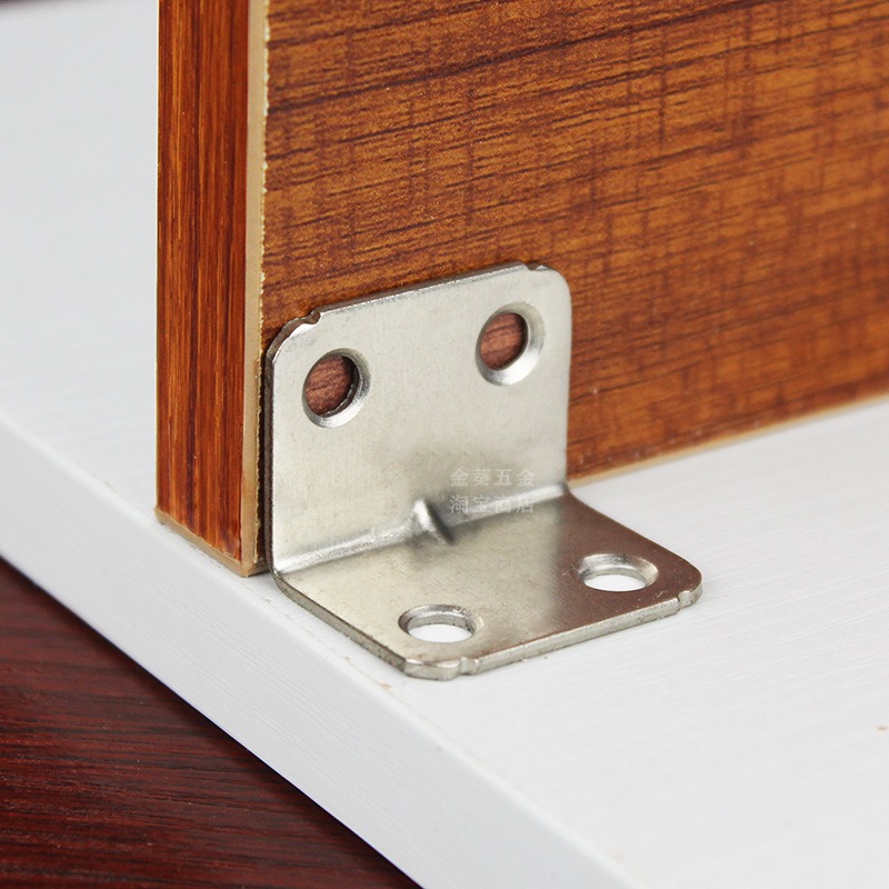 角码角铁加固定器家具连接件三角铁片90度直角层板托L型五金配件