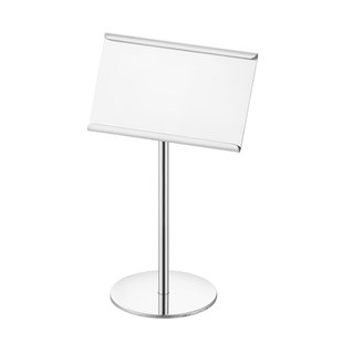 自助餐菜牌菜名标签牌不锈钢台卡架餐牌名片菜名展示架手写台号牌