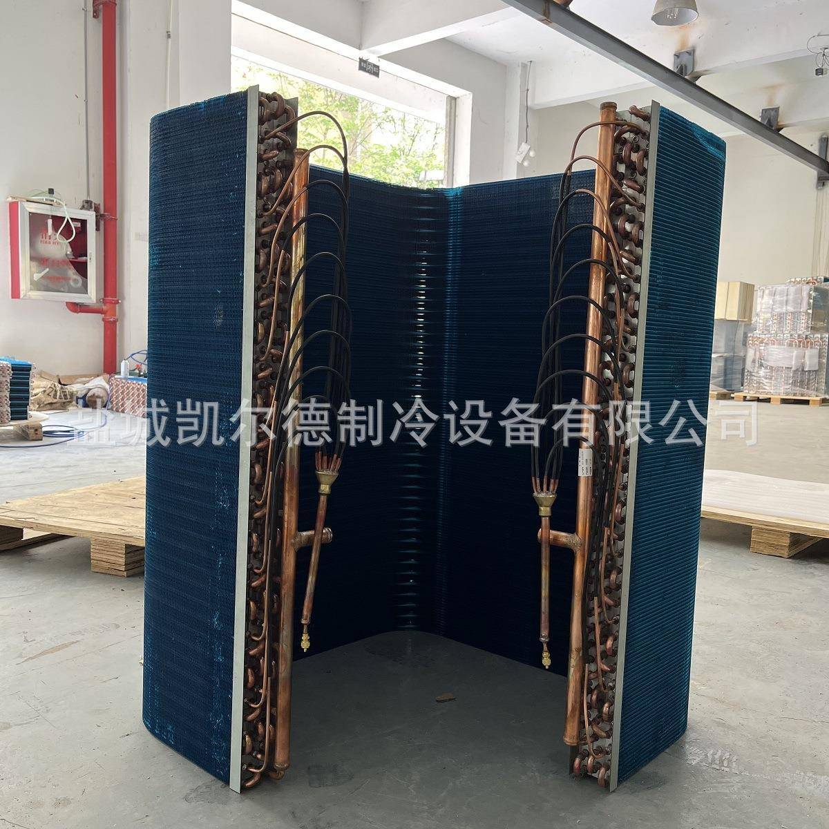 顶出风冷凝器外机空气能热泵冷库机组制冷配件