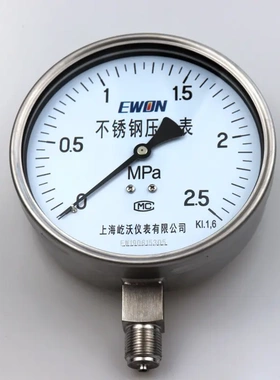 全不锈钢耐震压力表 耐震压力表 Y-150BF/ YN-150BF上海仪表