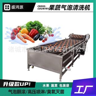 全自动连续金桔臭氧气泡清洗机苹果梨子山楂气泡高压喷淋清洗机