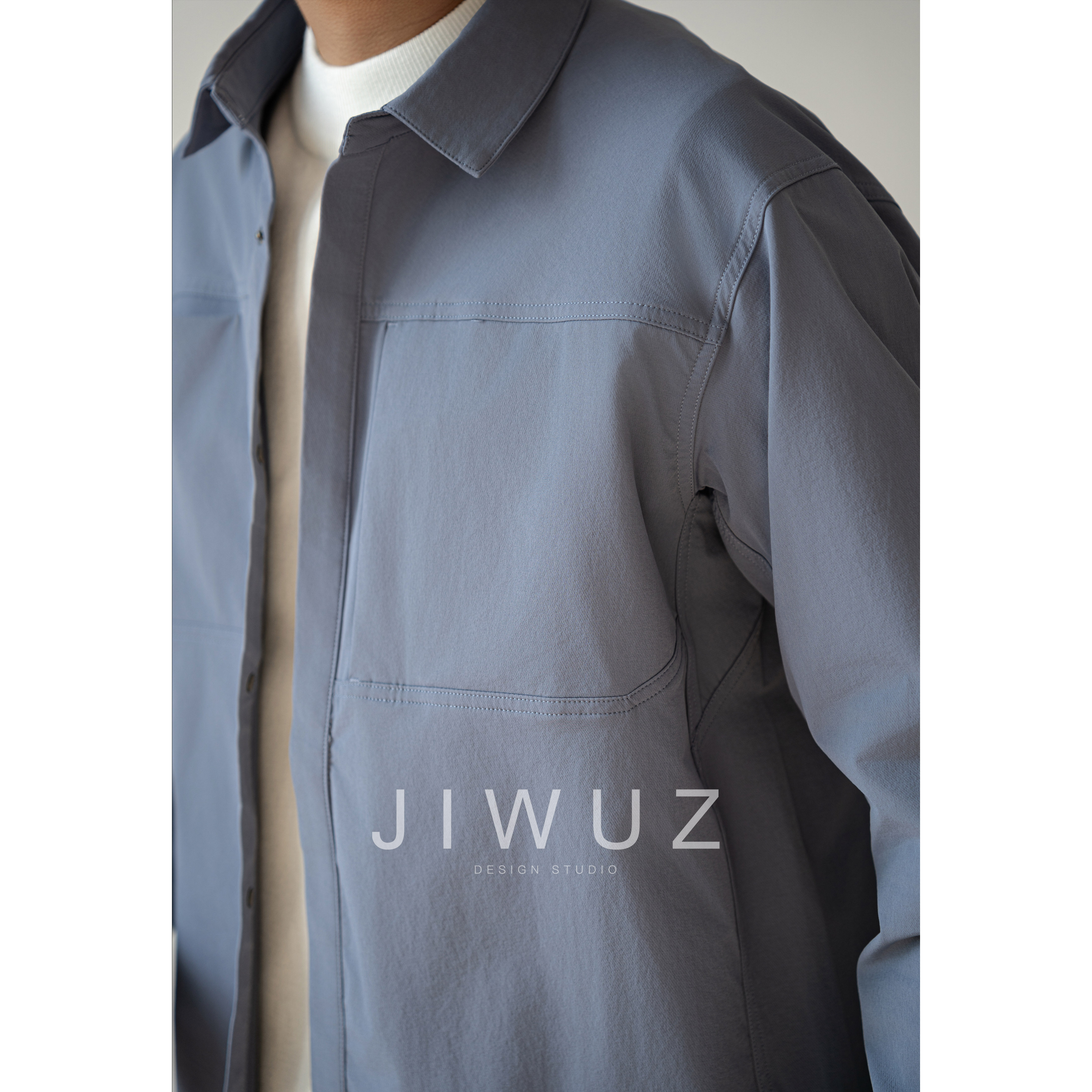 春夏百搭翻领宽松衬衫外套叠穿夹克189元入