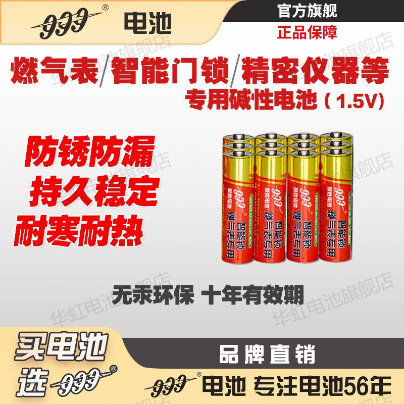 999燃气表智能门锁专用电池5号煤气表水表密码锁电池电子锁指纹锁