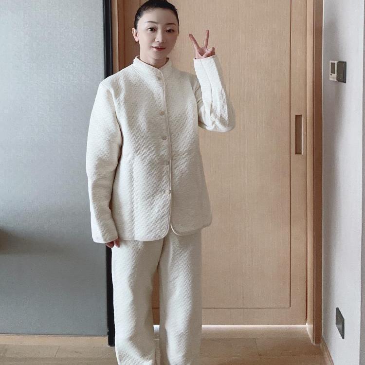 瑶之淘淘●睡眠护肩●居家服保暖护肩颈有机彩棉睡衣空调房月子服