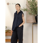 瑶之淘淘 背心连帽拉链款 斗篷式 棉花马甲