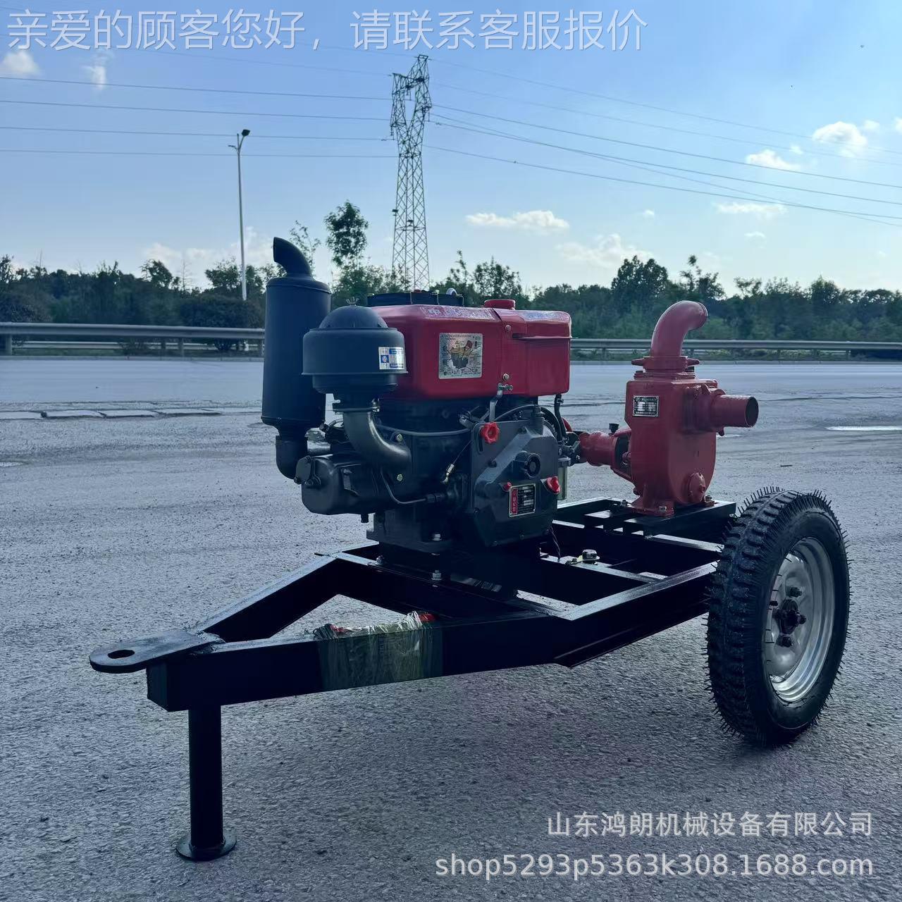 汽油款污水泵 消2防接力寸高压HL-CSB-5泵 3寸抽水水泵汽油手抬轻