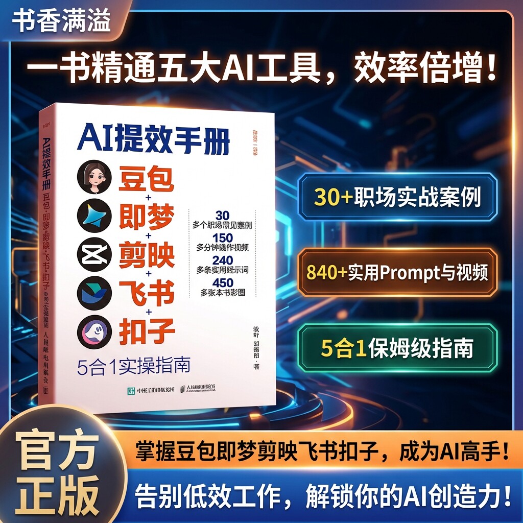 AI提效手册豆包5合1实操指南书籍图片