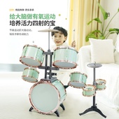 俏娃儿童架子鼓玩具初学者家用练B习打鼓乐器小女孩宝宝生日礼物