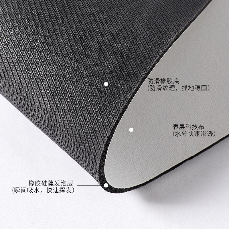 L形厨房专用地垫硅藻p泥整块吸水垫吸油防滑可擦免洗地毯防油耐脏,居家布艺,厨房地垫,淘宝优惠券,粉丝福利购,淘宝优惠卷