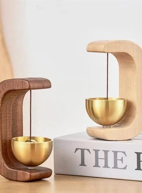 吸门式入户多巴胺风铃磁吸木质门铃商铺I进门提醒铃新中式装饰撞