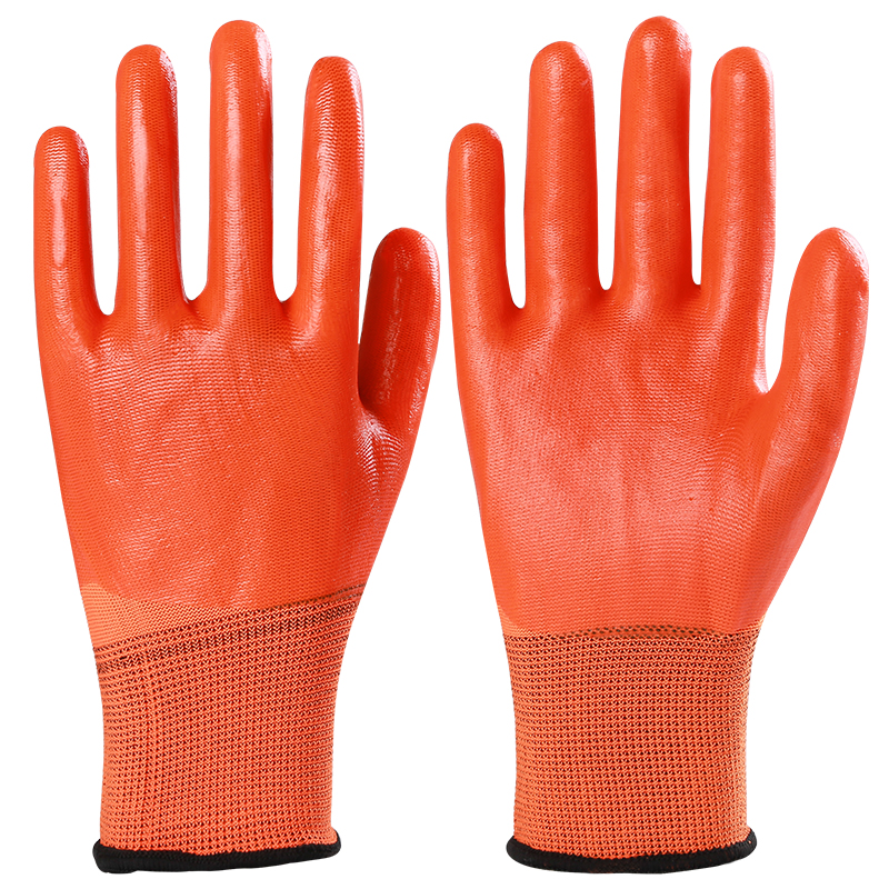 劳保手套 工地防水PVCt满挂胶全浸胶加厚加大耐磨耐油工作挂胶手