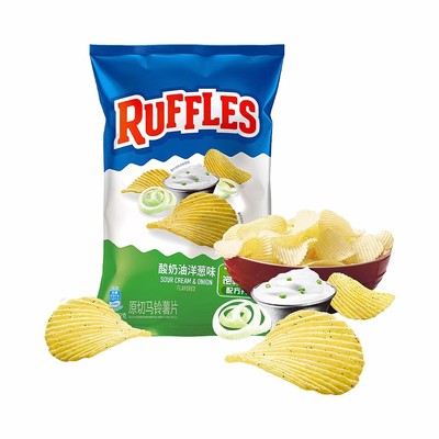 Ruffles/莱芙士薯片酸奶油洋葱味