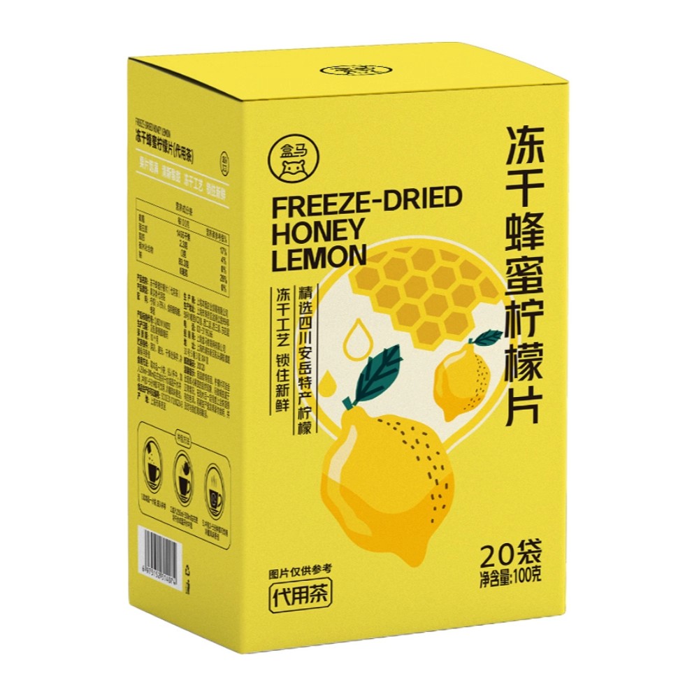 盒马冻干蜂蜜柠檬片100g图片
