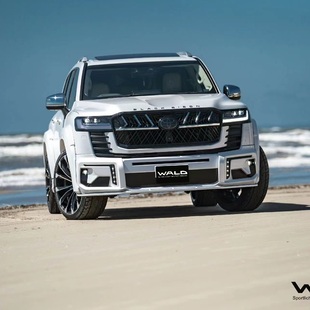 适配丰田兰德酷路泽陆巡LC300WALD包围套件前后杠中网轮眉尾翼