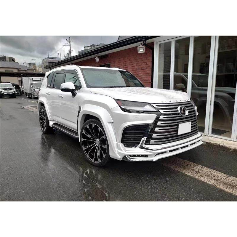 新款雷克萨斯LX600改装前后WALD宽体包围前杠后杠宽体轮眉尾翼