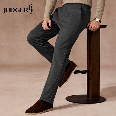 庄吉含山羊绒加厚商务职业装西裤