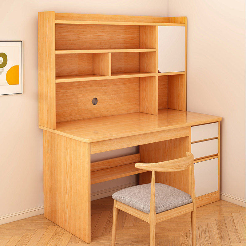 书桌学生家用书架书柜一体初中生卧室写作业桌学习写字桌电脑桌子,模玩/动漫/周边/娃圈三坑/桌游,文化/体育周边,淘宝优惠券,粉丝福利购,淘宝优惠卷