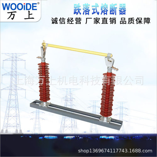 户外高压跌落式熔断器RW6-66/200A硅橡胶柱上保险开关HRW6 RW5RW9