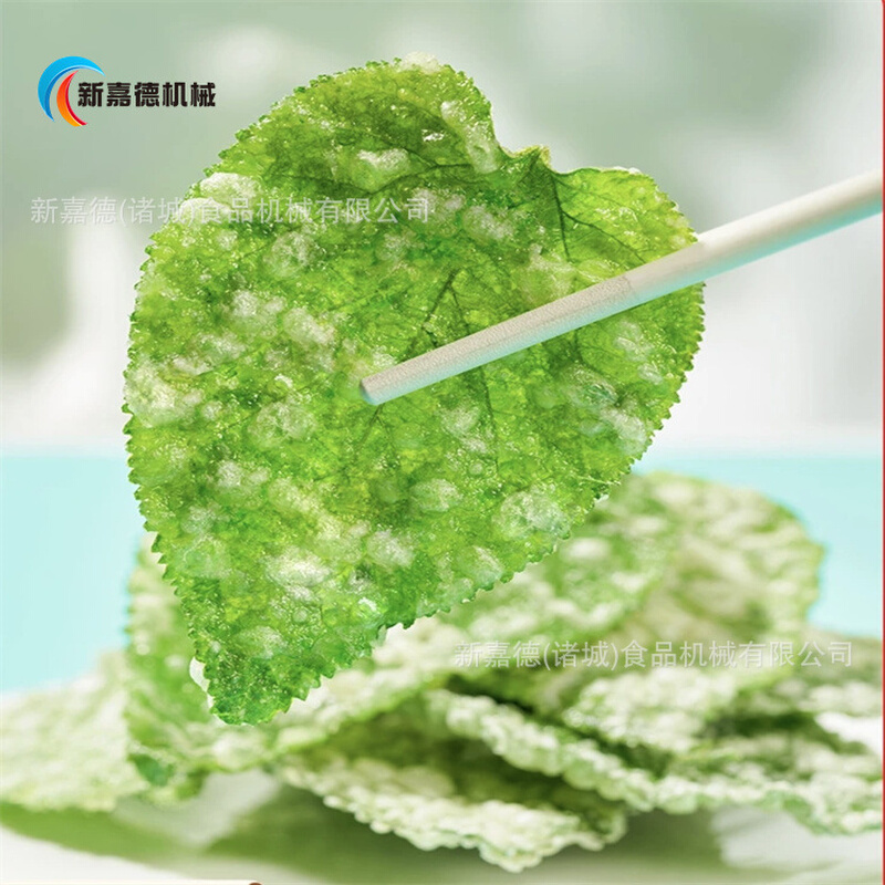 桑叶上浆机 香酥翠叶上浆油炸设备 东方翠叶油炸生产线