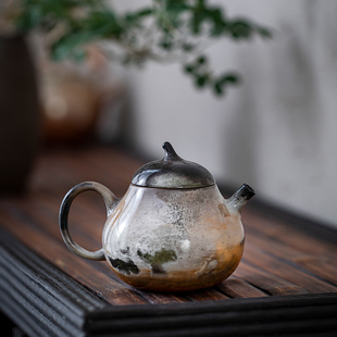 梨壶 柴烧茶壶泡茶壶陶瓷茶具功夫茶具创意泡茶壶茶壶泡茶家用