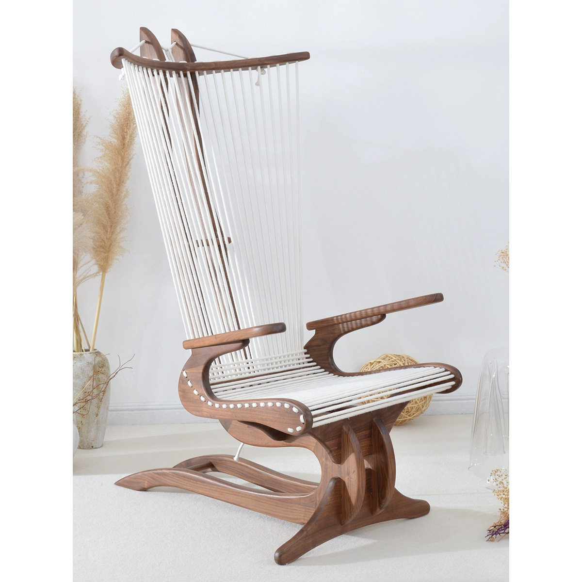 复古阳台休闲椅酒店民宿网红创意设计师帆船椅白蜡木绳编诧寂风椅,模玩/动漫/周边/娃圈三坑/桌游,文化/体育周边,淘宝优惠券,粉丝福利购,淘宝优惠卷