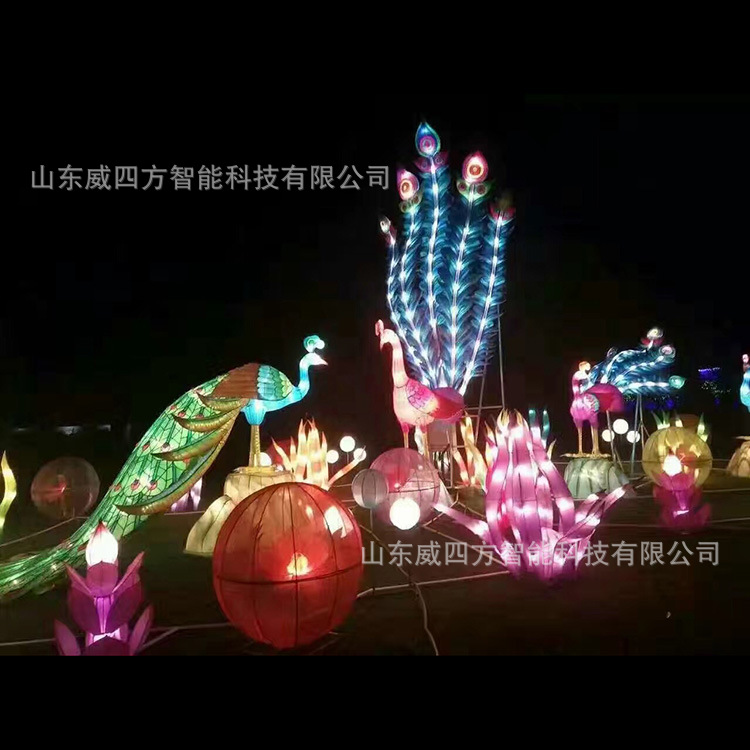 2021春节元宵晚会传统花灯彩灯场景布置会展新款大型花灯工厂直销