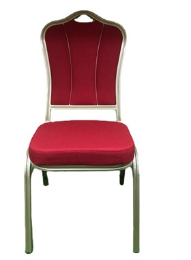【HM-A154】厂家直批软包铝椅 红色铝合金餐厅椅