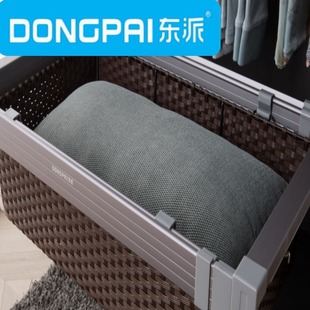 东派阻尼衣物拉篮衣柜拉篮衣柜多功能伸缩衣帽间藤篮储物篮厂家