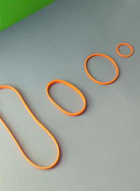 VEX机器人用途橡皮筋橘色耐用64#32#周长360mm比赛用橡皮筋包邮