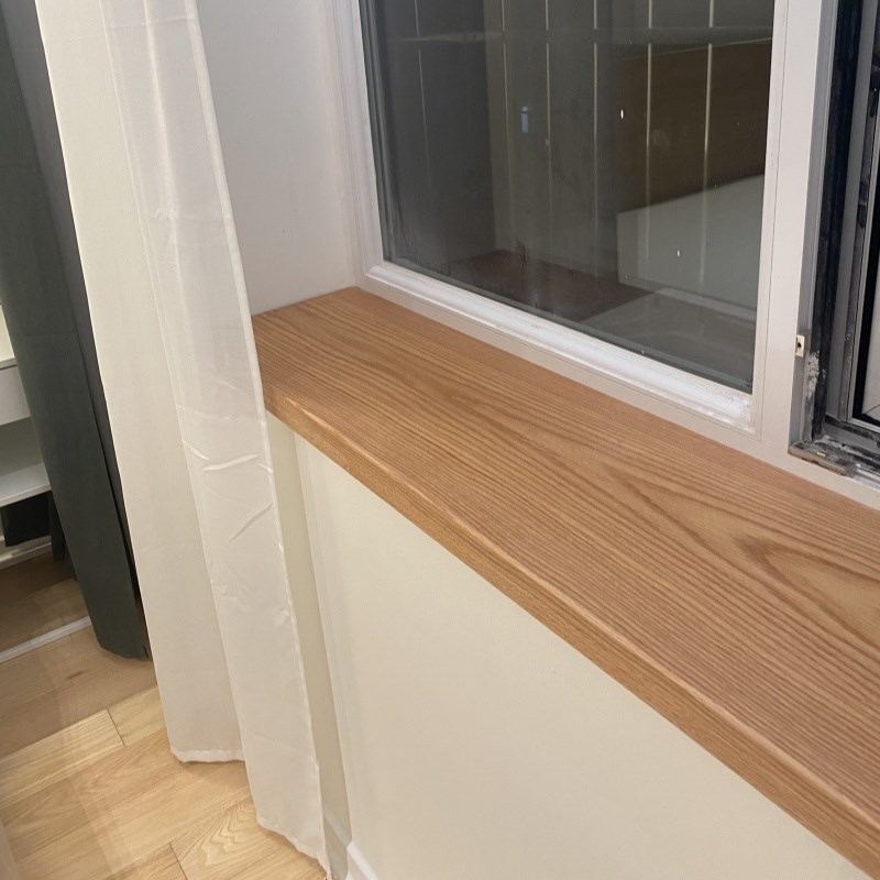 橡木板黑胡桃木料胡桃木板木窗台白蜡樱桃木白橡木窗台板实木定制