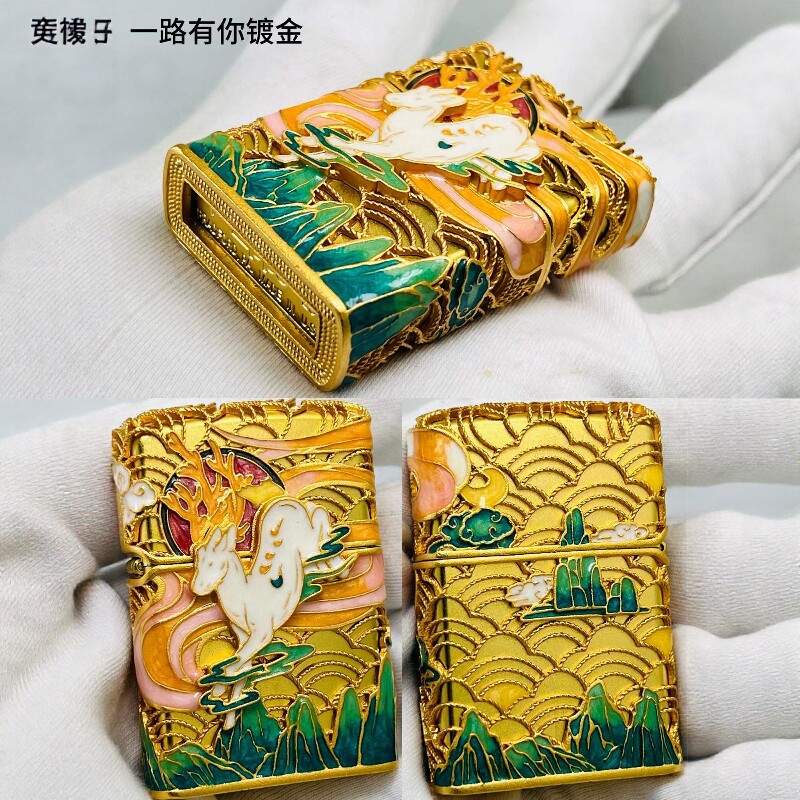 正品Zippo防风煤油打火机送男友
