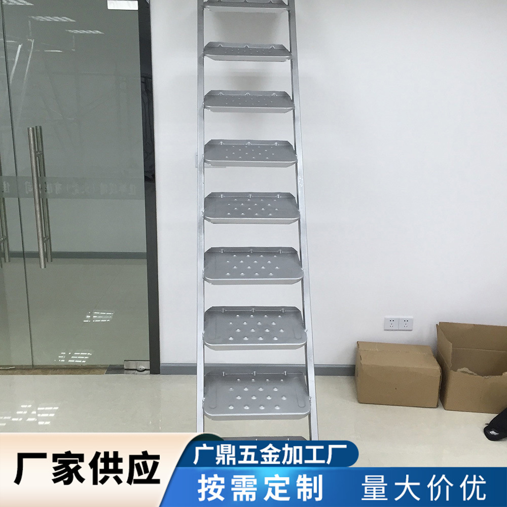 龙门架步梯镀锌钢梯施工梯门架楼梯外架挂钩楼梯脚手架内部爬梯