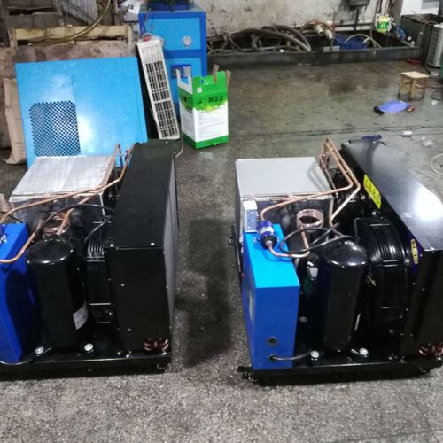 5HP风冷开放式冷水机，带水箱，带水泵，体积小
