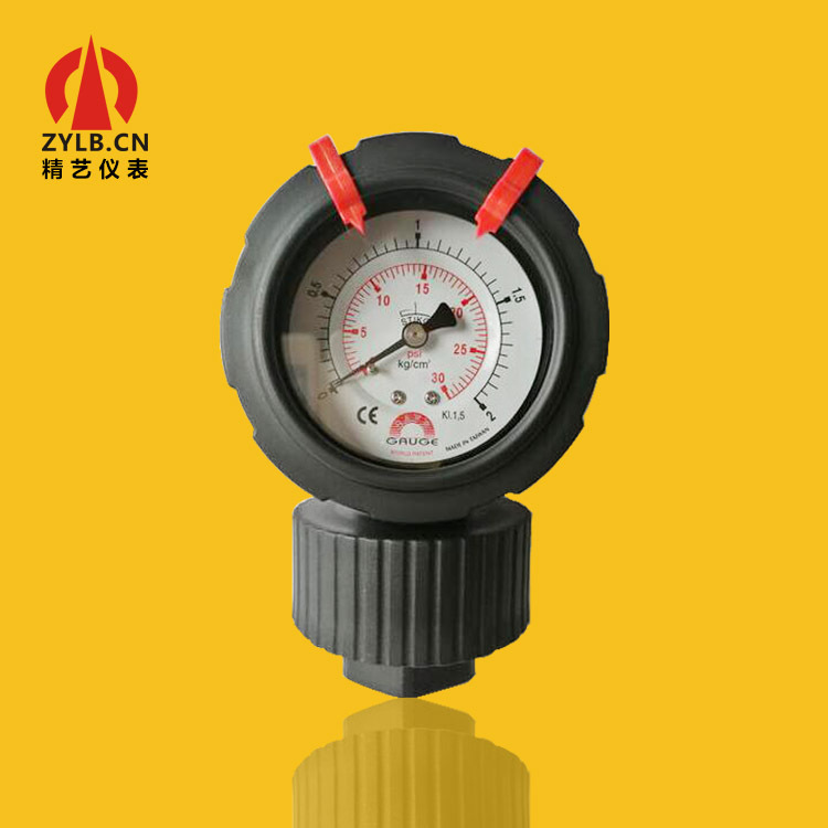 供应台湾华记压力表PP隔膜压力表STIKO华记耐震压力表YN63PP 2kg