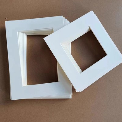 镂空内衬卡纸装裱挂墙相框画框678寸A48开9宫格3833尺寸定制米白