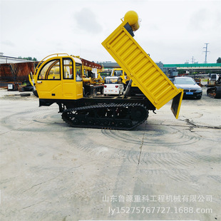 3吨座驾式履带运输车 生产路农用搬运车 泥地不陷坑