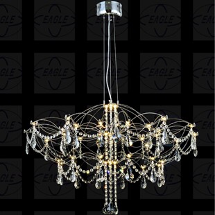 北欧轻奢现代简约创意水滴水晶风格 客厅餐厅酒店卧室LED照明吊灯