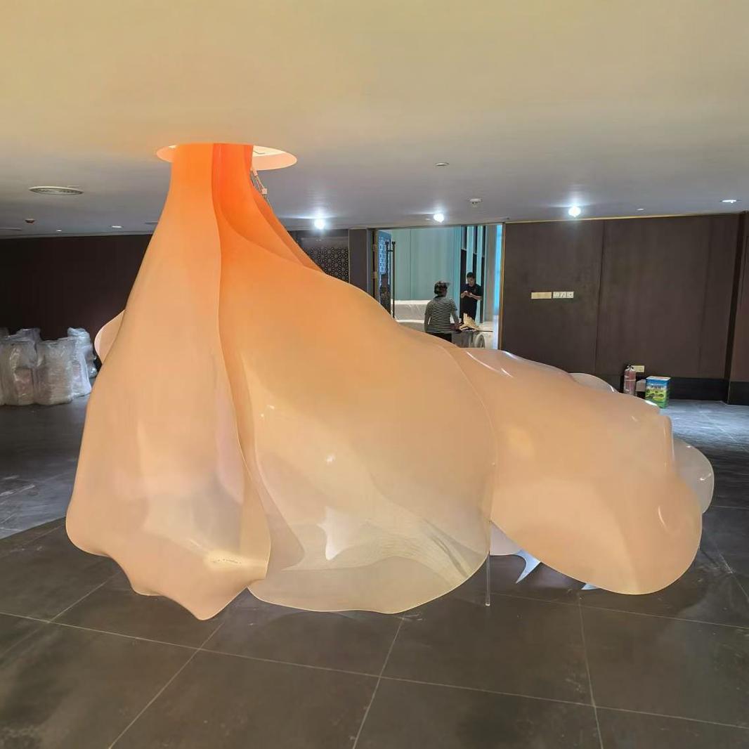 亚克力艺术造型豫园鱼灯网红金鱼鱼尾灯春节花灯节日场景装饰