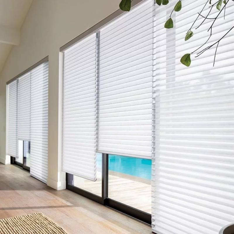 香格里拉帘 办公室酒店家用客厅卧室手动电动半遮光隔热卷帘窗帘