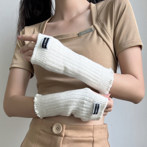 字母标袖套y2k少女手臂套