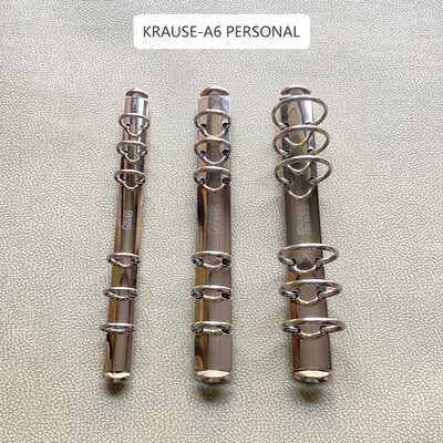 Krause活页夹A6K环可替换Gillio活页环A6 Personal银 镍